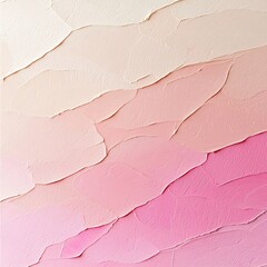 Poster - Soft pastel gradient background with a subtle pink to beige color transition overlaid with a finely textured noise pattern in a minimalist style  The soothing