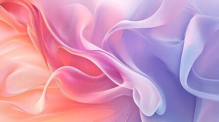 Aufkleber - Dreamy abstract art featuring swirling pastel pink and purple hues Perfect as a calming background or design element.