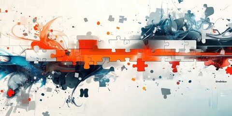 Poster - Abstract Puzzle Artwork