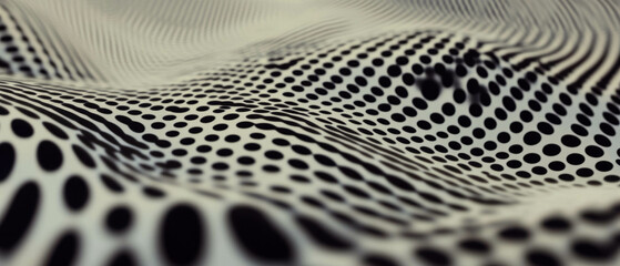 Poster - Creative pattern of dotted lines flowing in a playful and subtle design