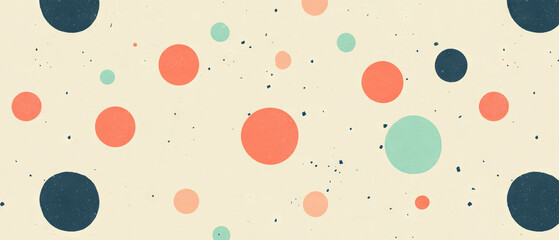 Poster - Charming wallpaper featuring small polka dots in pastel shades enhances any space