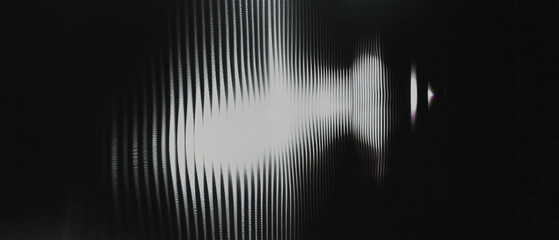 Aufkleber - Subtle textures with thin vertical lines create a minimalist aesthetic in black and white