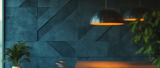 Poster - Modern wallpaper with subtle texture and tiny geometric shapes enhances interior design