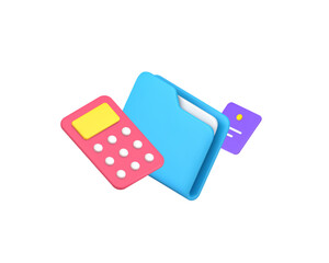 Poster - Business accounting financial document checking analyzing 3d icon realistic vector illustration. Economy calculating income wealth expenses earnings analysis management savings planning