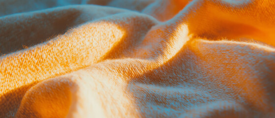 Poster - Woven fabric texture creates a warm and cozy atmosphere for relaxation and comfort