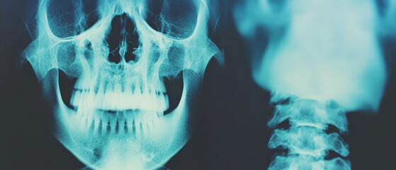 Aufkleber - X-ray texture featuring dark shadows and bright highlights in high contrast