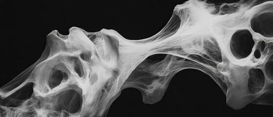 Poster - Exploring abstract forms in x-ray textures with irregular shapes and organic designs