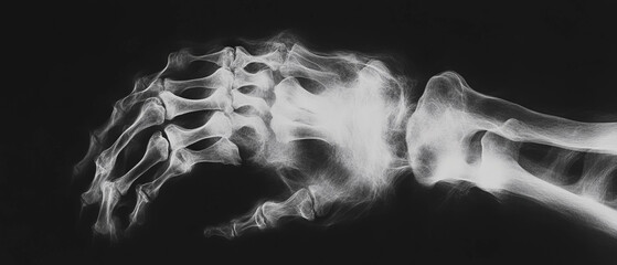 Poster - X-ray texture showing chaotic distribution and dynamic effects in random noise patterns