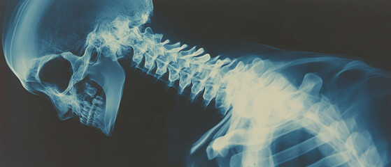 Poster - Intricate details of X-ray texture showcasing subtle patterns in human anatomy