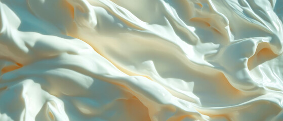 Aufkleber - Seamless pattern of thick and tangy sour cream texture in a creamy swirl design