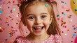 © Muhammad - Happy girl with confetti celebrating birthday