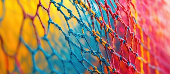 Vibrant Abstract Netting: A Symphony of Colors