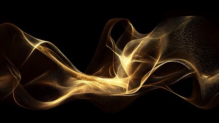 Wall Mural - golden abstract wave luxury background elegant design