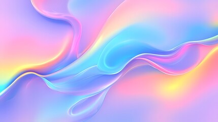 Wall Mural - pastel wave abstract background fluid design soft colors