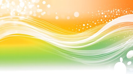 Wall Mural - abstract green yellow wave background design