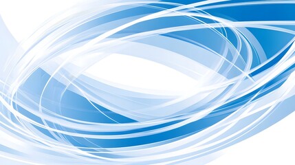 Wall Mural - abstract blue white swirling lines background design