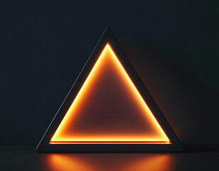 Wall Mural - Neon Triangle Frame