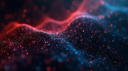 Abstract images of matrices, networks, digital code.