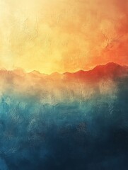 Fototapete - Abstract background showing vivid colors shifting from orange to blue