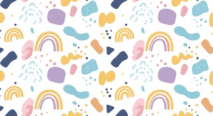 Abstract background with hand drawn pattern design
