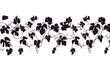© Perfect Vector - Silhouette Pattern of Grape Vines and Leaves for Minimalist Natural Border Designs