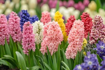 Colorful flowers in the garden