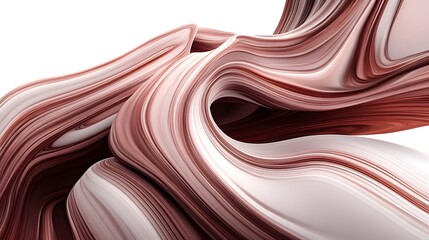 Wall Mural - abstract swirling red and white d render