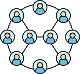 Poster - Connecting People Diagram Icon
