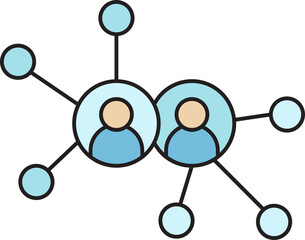 Poster - Connecting People Diagram Icon
