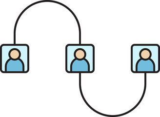 Poster - Connecting People Diagram Icon
