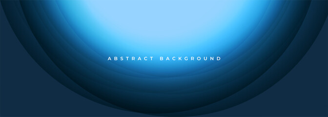 Aufkleber - Blue abstract background with soft smooth gradient and minimalist design elements for artistic projects. Vector illustration with rounds and circles effect