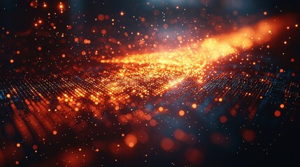 Poster - Dynamic digital arrow animation abstract technology background motion design futuristic environment close-up view innovation concept