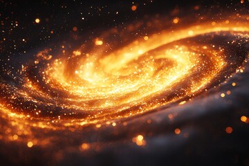 Poster - Animation showcasing glowing dots in motion against a shadowy backdrop