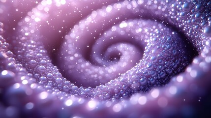 Poster - Dynamic abstract pattern of spheres in motion in digital art with a modern design and futuristic vibe, close-up view, visual illusion