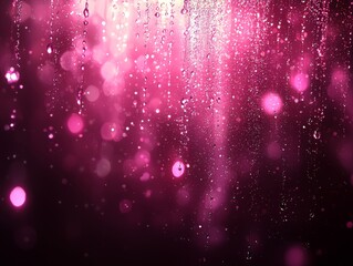 Poster - From an aerial view, a futuristic environment comes to life through dynamic digital rainfall in an abstract space animation, showcasing a data visualization concept