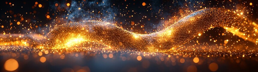 Poster - Dynamic glowing snake animation in a 3D sci-fi digital realm, close-up view, visual concept