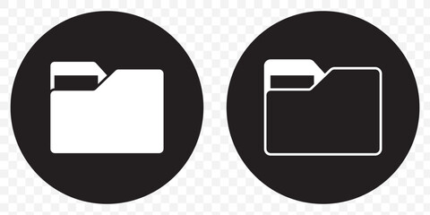 Poster - Folder icon. Documents directory. Desktop icons. My computer PC shortcut signs. System software and devices. New eleven inspired vector illustrations. eps 10.