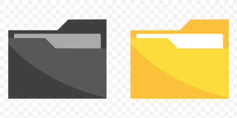 Poster - File folder icon simple vector symbol. File folder icon Vector set outline. eps 10.