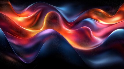 Poster - A colorful background and motion design animation in a looped format, showcasing an abstract 3D render