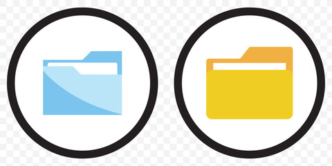 Poster - Folder icon vector. Folder symbol. eps 10.