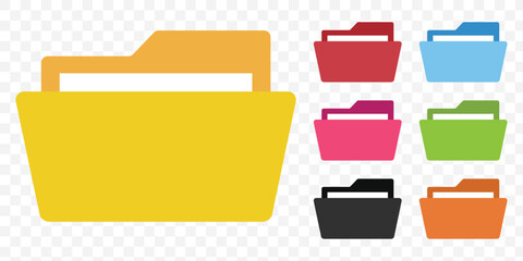 Poster - Folder icon vector. Folder symbol. eps 10.