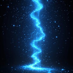 Poster - Dynamic light trails produce breathtaking digital abstract art in a modern design, set against a futuristic environment with high contrast