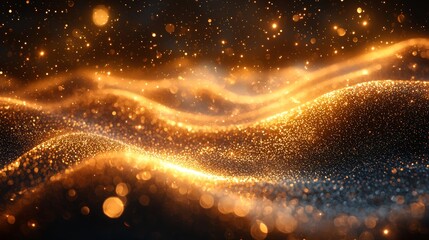 Poster - Capture of light and motion through a close-up of a vibrant environment in the digital realm, depicting an abstract visual of a dynamic energy burst