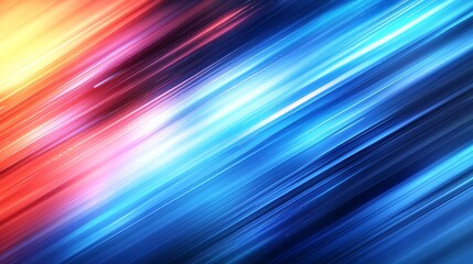 Poster - Bright blue abstract hi-tech geometric motion design. Seamless looping. Video animation Ultra HD 4K 3840x2160