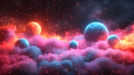 Poster - Abstract 3D geometric shapes in a modern background, featuring seamless motion design, ideal for screensaver or backdrop