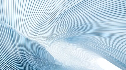 Poster - An interior 3D render featuring an abstract architecture background made of geometric shapes