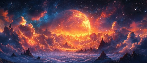 Abstract wallpaper of stars