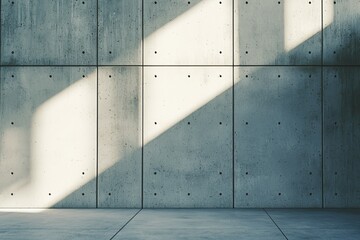 Poster - A modern concrete architectural building with its exterior floors and roof, a dedicated car park area, a construction site in progress, ample empty space with a sleek, clean design, and enhanced by