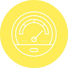 Wall Mural - Barometer icon single vector illustration