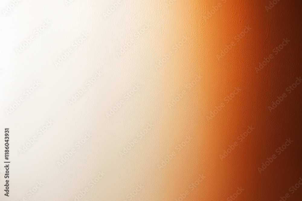 Gradient wall with smooth transition from white to orange, creating ...